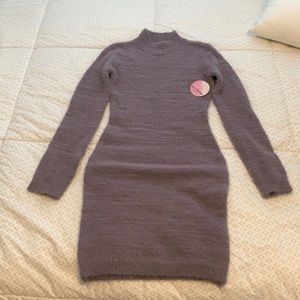 LOVE ALWAYS fuzzy turtleneck sweater dress size M